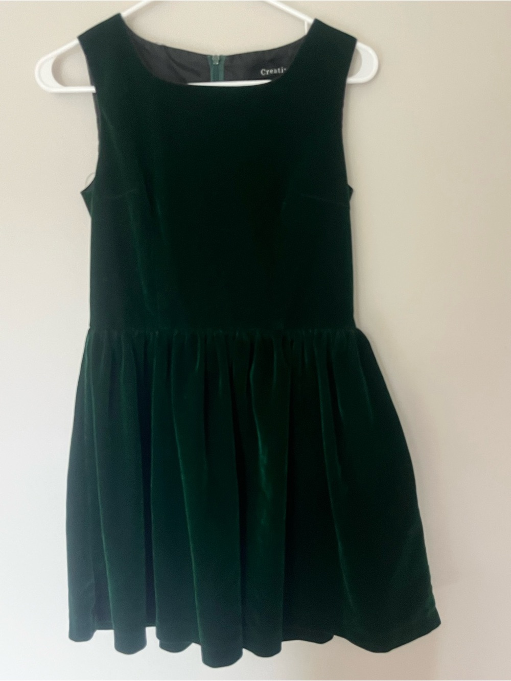 Japanese Brand Emerald Green Velvet Party Dress